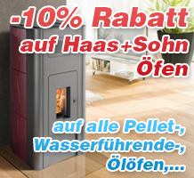-10% Rabatt auf alle Haas+Sohn Öfen